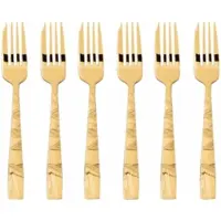 Sambonet Kuchengabeln Jungle Pack Gold (6er-Set)