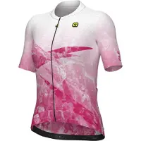 ALÉ Kurzarm Fahrradtrikot - QUARTZ PR-E - Weiß/Rosa M
