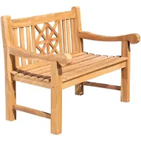 CLP Teakbank Florida teak Größe 120 cm