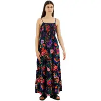 Superdry Smocked Cami ärmelloses Langes Kleid