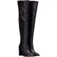 Wonders für Damen. M-5146_5098_5792 Leder-Stiefel Isabella Schwarz (41), 5 bis 8 cm, Keine
