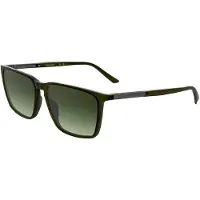 Calvin Klein CK25505S Herren-Sonnenbrille Vollrand Eckig Kunststoff-Gestell, grün