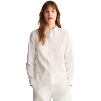 Gant für Damen. 4300348 Hemd Regular Fit Popeline weiß (34), Lässig, Baumwolle, Langarm