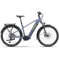 Haibike TREKKING 7.5 blue slate/yellow glänzend 27,5" 720 Wh Diamant E-Tourenbike in Hellblau