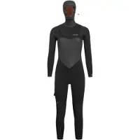 Orca Tango 5/4 Mm Damen-langarm-neoprenanzug Mit Kapuze Und Brustreißverschluss