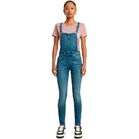 G-Star Lynn High Waist Skinny Overall - Mittelblau - Damen - 23