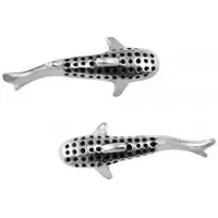 Dive Silver Medium Whale Shark Ohrringe