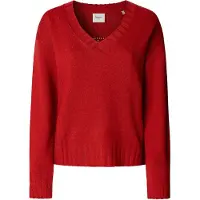 Pepe Jeans für Damen. PL7000001 Cherice V Pullover rot (S), Lässig, Polyester