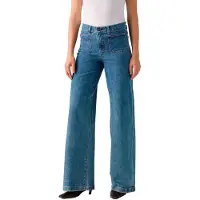 Levi's 728 Tailored High Rise Wide Leg Jeans Blue Größe: W31L32 | Ausgestellte Hosen Outlet | Damen | Blau