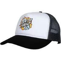 Santa Cruz Flaming Dice Dot Meshback Kappe