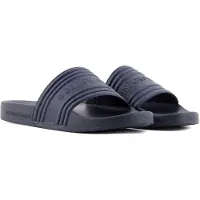 Emporio Armani für Herren. EM002246_AF16403 Flip Flops Logo Tape navy (39), Schwarz, Wohnung, Keine, Strandbekleidung