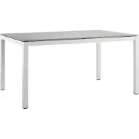 Solpuri Classic Dining Tisch Aluminium White 140x80 - 220x100 cm