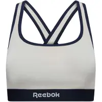 Reebok Bustier "JALA" breite Träger, ohne Bügel, atmungsaktiv, mit Logo, Baumwollmix