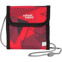 School-mood Brustbeutel Geldbörse Neck Pouch Kai rot