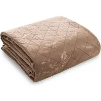 Eurofirany DESIGN 91 LUIZ Tagesdecke aus Samt mit Marmormuster, 170 x 210 cm