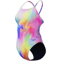 Speedo Printed V-back Badeanzug