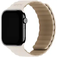Holdit Silikonarmband Magnet für Apple Watch | 44/45/46/49 mm - Light Beige / Beige