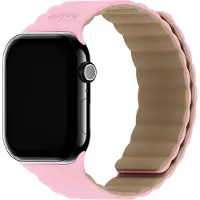 Holdit Silikonarmband Magnet für Apple Watch | 38/40/41/42 mm - Pink / Beige