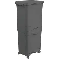 Wellhome Treteimer Für Mülltrennung 42l