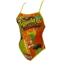 Turbo Tequila Sunrise Badeanzug Mit Dünnen Trägern