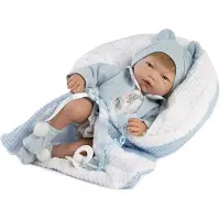 MuÑecas Guca Rober Baby Reborn 46 Cm-mit Natürlichem Haar 38 Cm