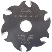 Lamello HW-Nutfräser, 100 x 4 mm, Z6 Wechselzahn (3+3) | 132106