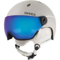 Sinner Skihelm Titan Visor Kinder Matte Light Grey 2024-S