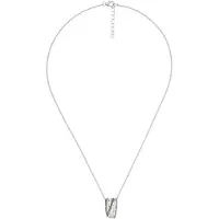 Orphelia Damen-Kette aus 925er Sterlingsilber mit Anhänger – Silber/Schwarz ZH-6038/2
