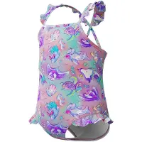 Speedo Digital Frill Thinstrap Badeanzug