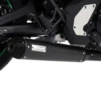 Arrow Rebel With Aluminium Dark End Cap Kawasaki Vulcan 650 ´17-20 Homologierter Schalldämpfer