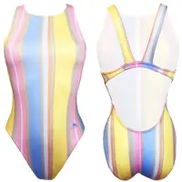 Turbo Pastel Stripes Badeanzug