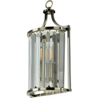 Licht-Erlebnisse Wandleuchte Metall Glas E14 37 cm hoch in Messing Antik Art Déco