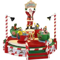 Lemax Santa's Peppermint Teacup Spinner 15 x 26 x 27 cm Weihnachtsdorf