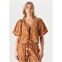 SCARLETT POPPIES Damen Tops & T-Shirts Kacie Top - Bruin - Größe M