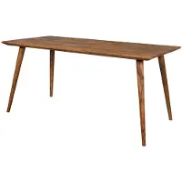 Wohnling Esszimmertisch REPA 160 x 80 x 76 cm Sheesham rustikal Massiv-Holz Design Landhaus Esstisch Tisch für Esszimmer groß 6 - 8 Personen