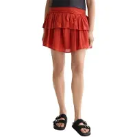 Scotch & Soda Crinkle Gauze Gathered Smocked Kurzer Rock