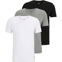 Reebok Herren Santo Drei Pack T-Shirts Schwarz / Grau Melange / Weiß