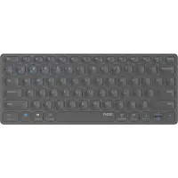 Rapoo E9600M, Mini, Kabellos, RF Wireless + Bluetooth, Scherenschalter, QWERTY, Grau