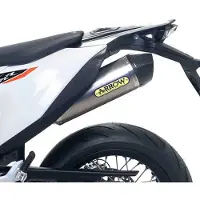 Arrow Race-tech Aluminium With Carbon End Cap Ktm 690 Smc R/690 Enduro R ´19-21 Nicht Homologierter Schalldämpfer