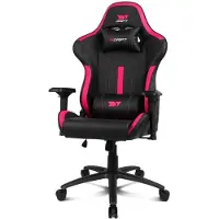 Drift DR350, Gaming-Sessel, 150 kg, Gepolsterter Sitz, Gepolsterte Rückenlehne, Schwarz, Metall