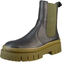Art für Damen. 1195411UK003_001 Lederstiefeletten 1954 Amberes schwarz (41), Wohnung, 1 bis 3 cm, Keine, Lässig