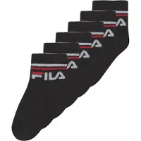 FILA Kurzsocken "JUNIOR UNISEX QUARTER PLAIN SOCKS" 6 Paar tlg. mit eingestricktem Logo im Bündchen, Kindersocken