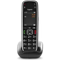 Gigaset E720, Analoges/DECT-Telefon, Kabelloses Mobilteil, 200 Eintragungen, Anrufer-Identifikation, SMS (Kurznachrichtendienst), Schwarz