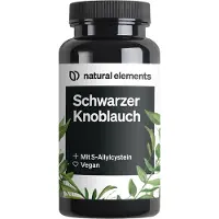 Natural Elements natural elememts Schwarzer Knoblauch – 45 Kapseln mit je 600mg Wunderknolle S-Allylcystein 32 g