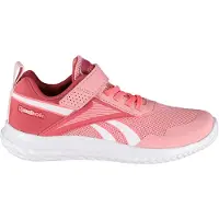 Reebok Mädchen Rush Runner 5 Elastische Schnürsenkel und oberer Riemen Neutrale Laufschuhe Altrosa/Studio-Rosa/Weiß