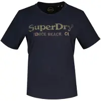 Superdry Venue Metallic Relaxed Kurzarm-t-shirt