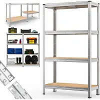 Monzana Deuba Verstärktes Lagerregal 5 Fachböden - MDF - 160 x 90 x 40 cm max 700kg