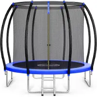 Monzana Trampolin Ø 305 cm Rheinland GS Zertifiziert Komplettset inkl. Sicherheitsnetz Innen Leiter Randabdeckung Kindertrampolin Gartentrampolin