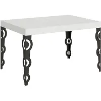 Itamoby Ausziehbarer Tisch 90 x 130/234 cm, Gestell Karamay, Esche weiß, Anthrazit