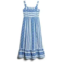 Superdry Statement Tiered ärmelloses Langes Kleid